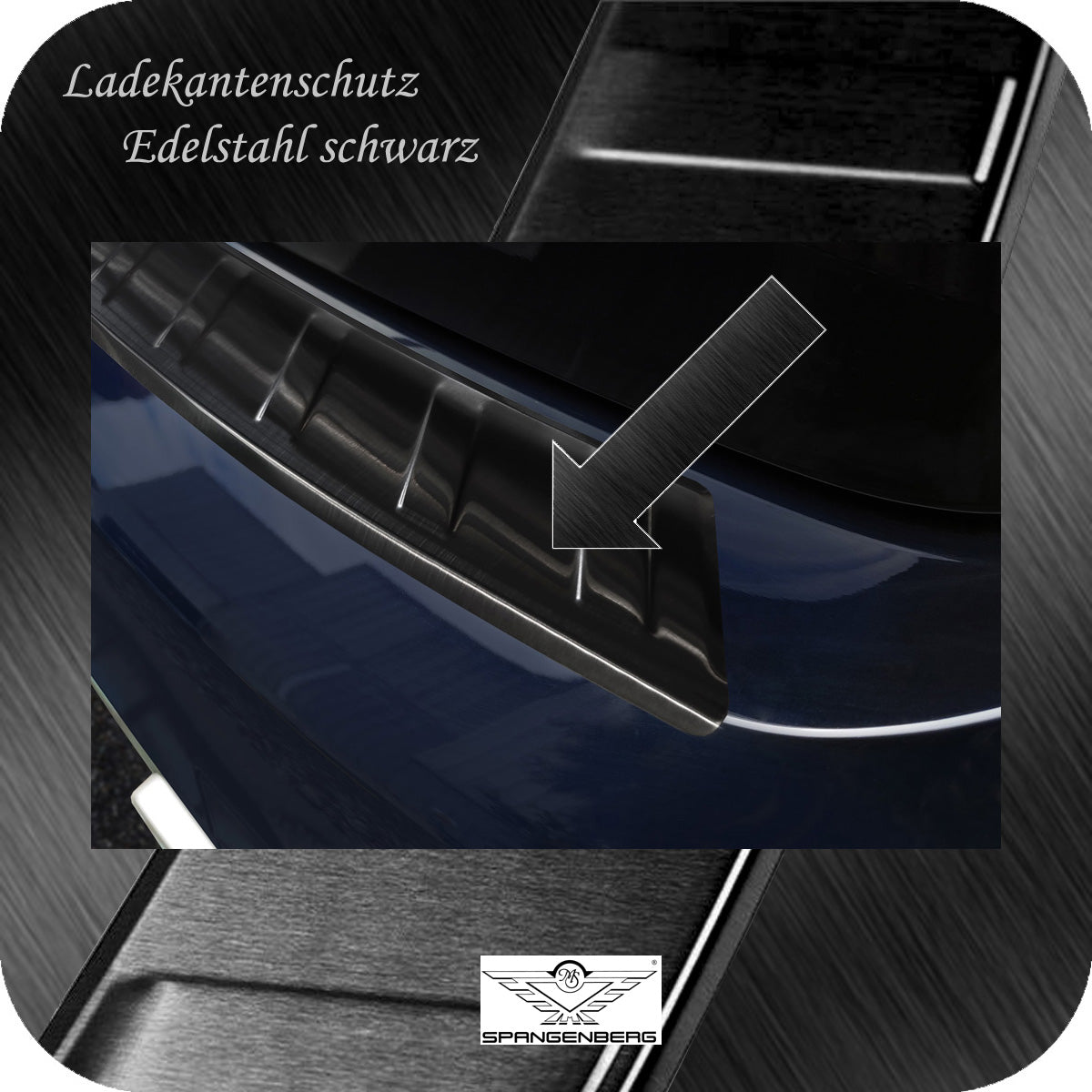 Ladekantenschutz Edelstahl schwarz BMW iX3 elektrik Typ G08 ab 07.2020- 3245082d