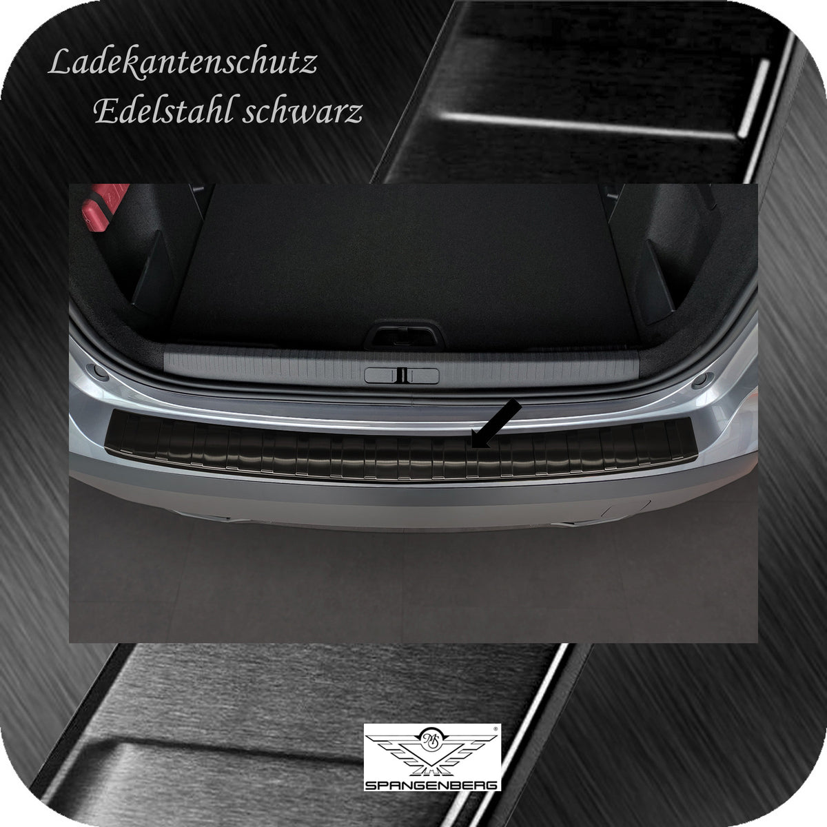 Ladekantenschutz Edelstahl schwarz für Citreon C4 III auch e-C4 09.2020- 3245084 b