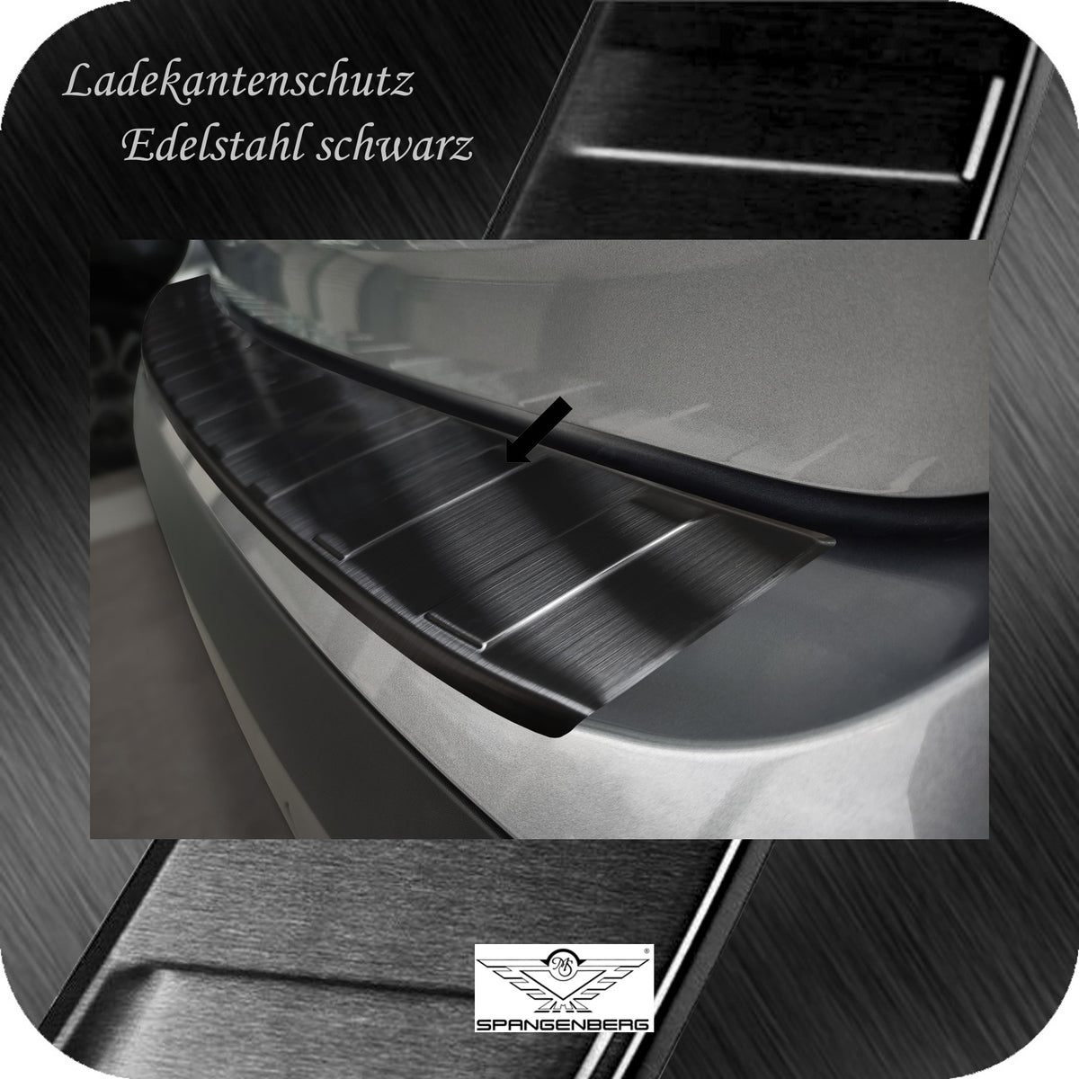Ladekantenschutz Edelstahl schwarz für Citreon C4 III auch e-C4 09.2020- 3245084 d