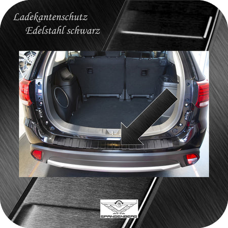 Ladekantenschutz Edelstahl schwarz Mitsubishi Outlander III ab FL 2015- 3245111 b