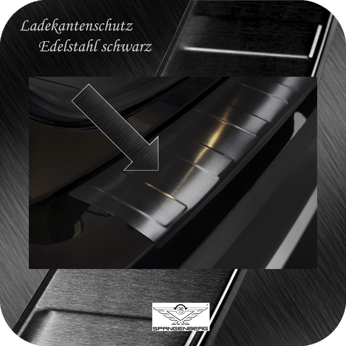 Ladekantenschutz Edelstahl schwarz Mitsubishi Outlander III ab FL 2015- 3245111 d