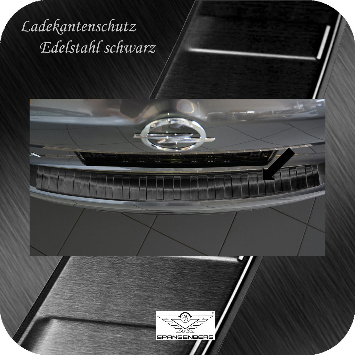 Ladekantenschutz Edelstahl schwarz Opel Insignia B Sports Tourer 6.2017- 3245126 b