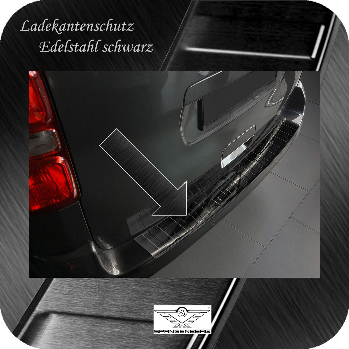 Ladekantenschutz Edelstahl schwarz für Citreon Spacetourer III 04.2016- 32451291 c