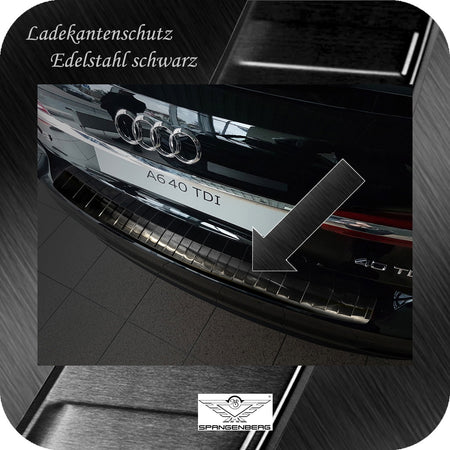 Ladekantenschutz Edelstahl schwarz für Audi A6 Avant Typ C8 ab 04.2018- 3245192 a