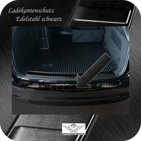 Ladekantenschutz Edelstahl schwarz für Audi A6 Avant Typ C8 ab 04.2018- 3245192 b