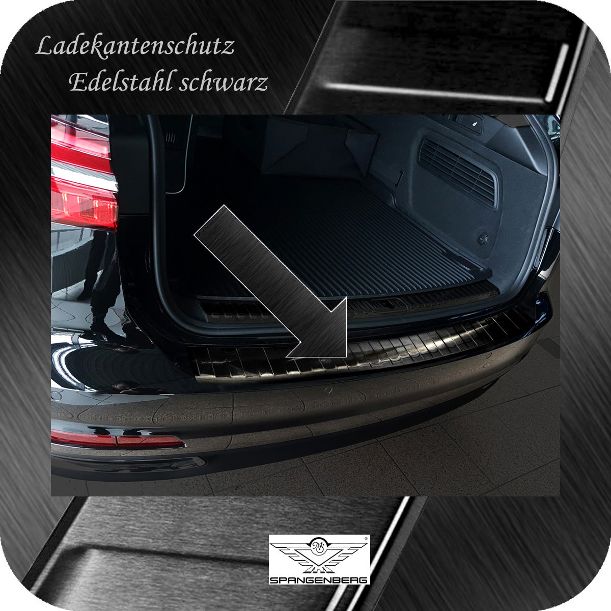 Ladekantenschutz Edelstahl schwarz für Audi A6 Avant Typ C8 ab 04.2018- 3245192 c