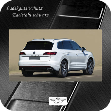 Ladekantenschutz Edelstahl schwarz Volkswagen VW Touareg III CR 03.2018- 3245225e