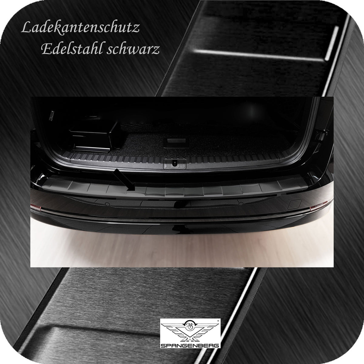 Ladekantenschutz Edelstahl schwarz für Skoda Octavia IV Kombi ab 11.19- 3245241a