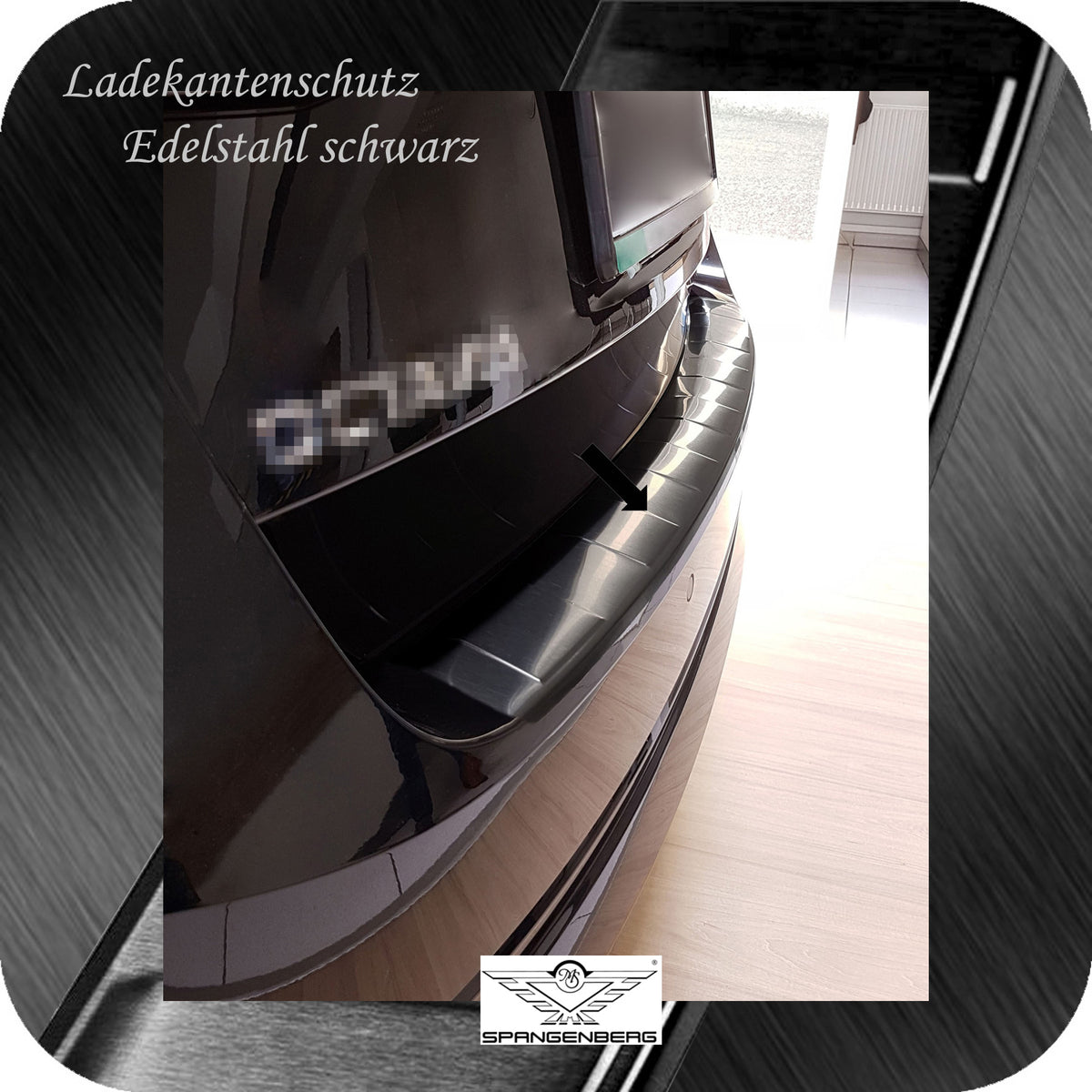 Ladekantenschutz Edelstahl schwarz für Skoda Octavia IV Kombi ab 11.19- 3245241b