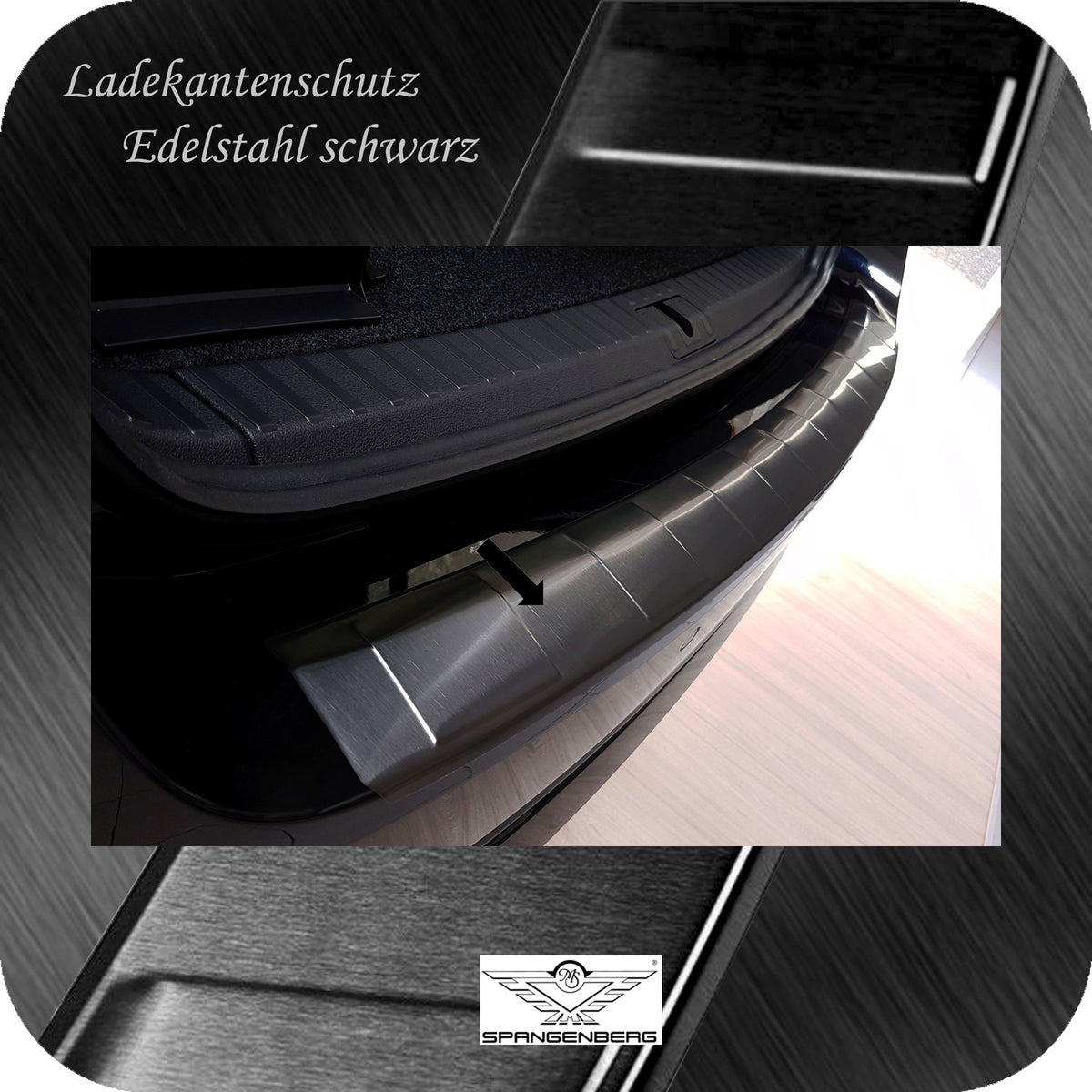 Ladekantenschutz Edelstahl schwarz für Skoda Octavia IV Kombi ab 11.19- 3245241c