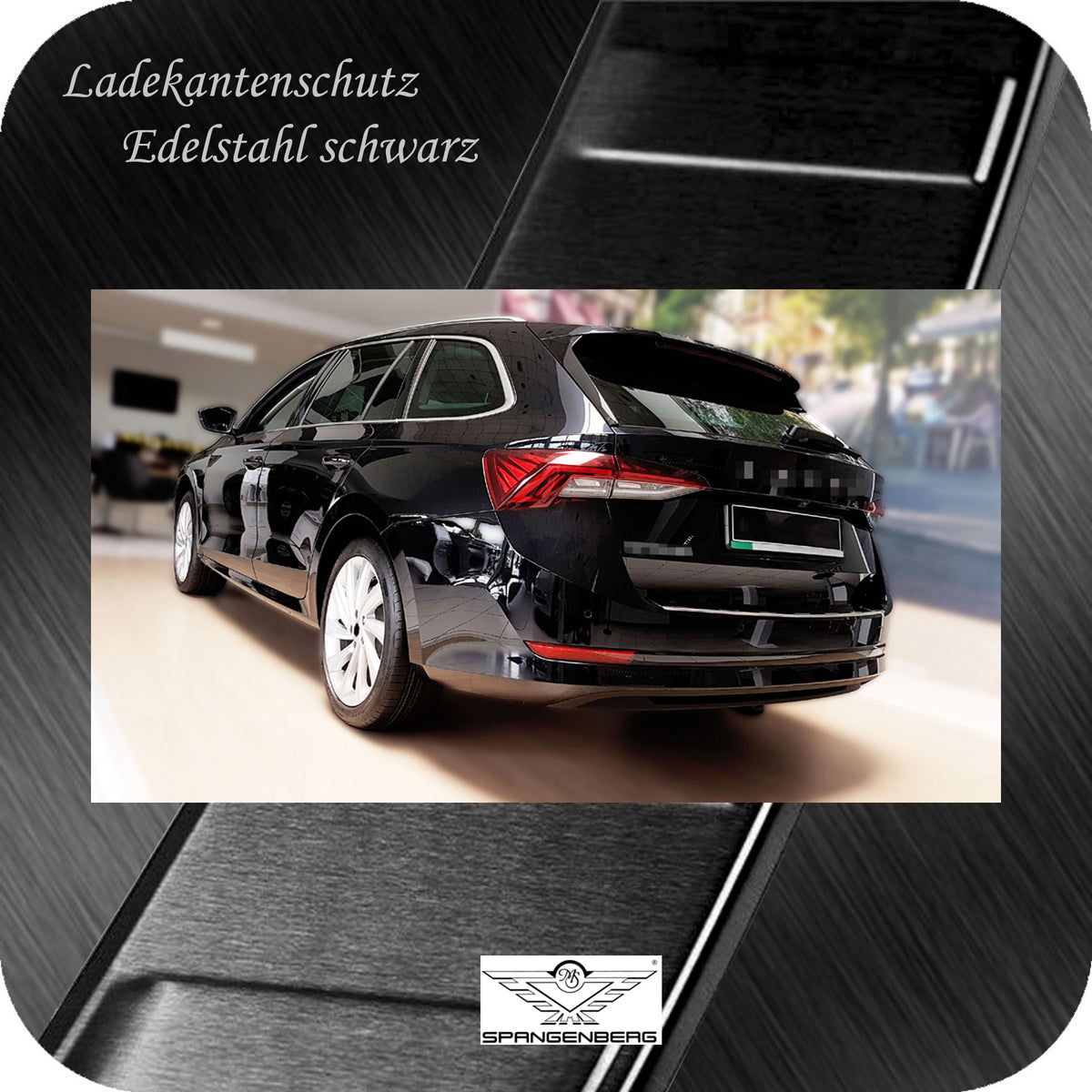 Ladekantenschutz Edelstahl schwarz für Skoda Octavia IV Kombi ab 11.19- 3245241e