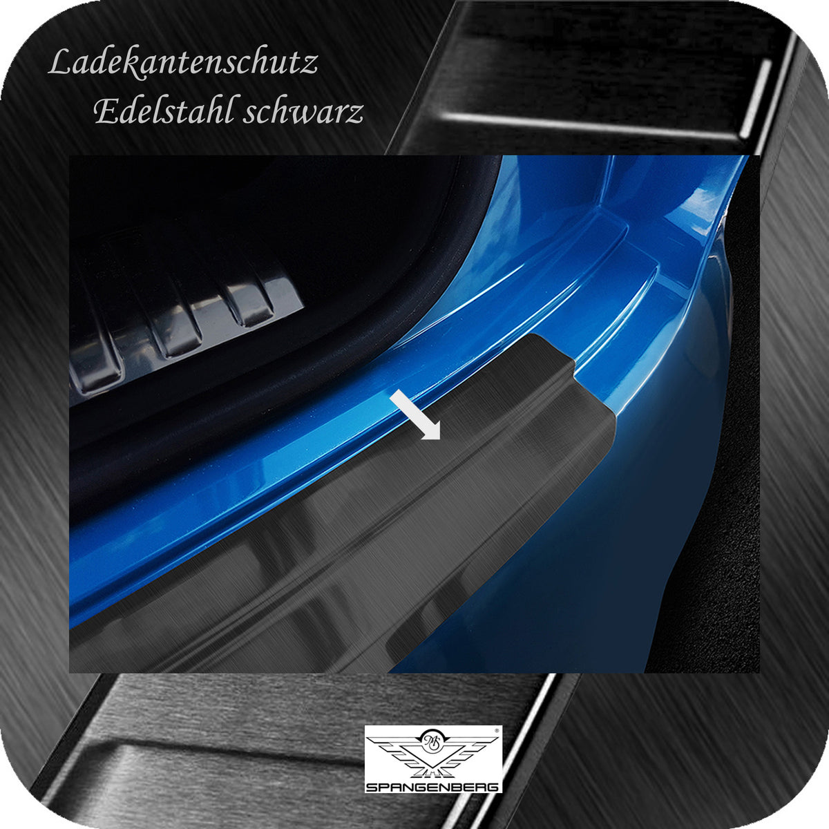 Ladekantenschutz Edelstahl schwarz für Audi E-Tron Typ GE ab Bj 09.2018- 3245244 d