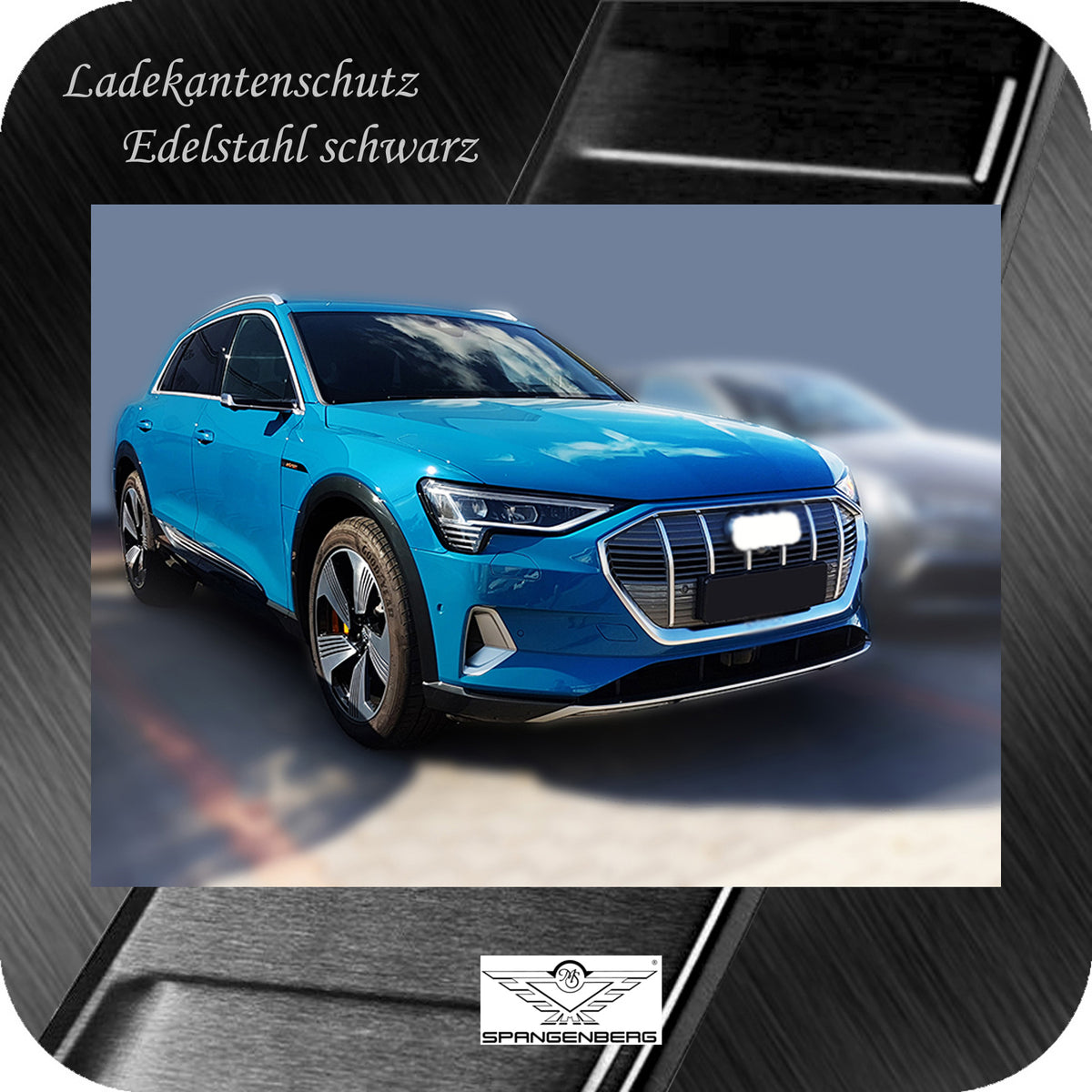 Ladekantenschutz Edelstahl schwarz für Audi E-Tron Typ GE ab Bj 09.2018- 3245244 f