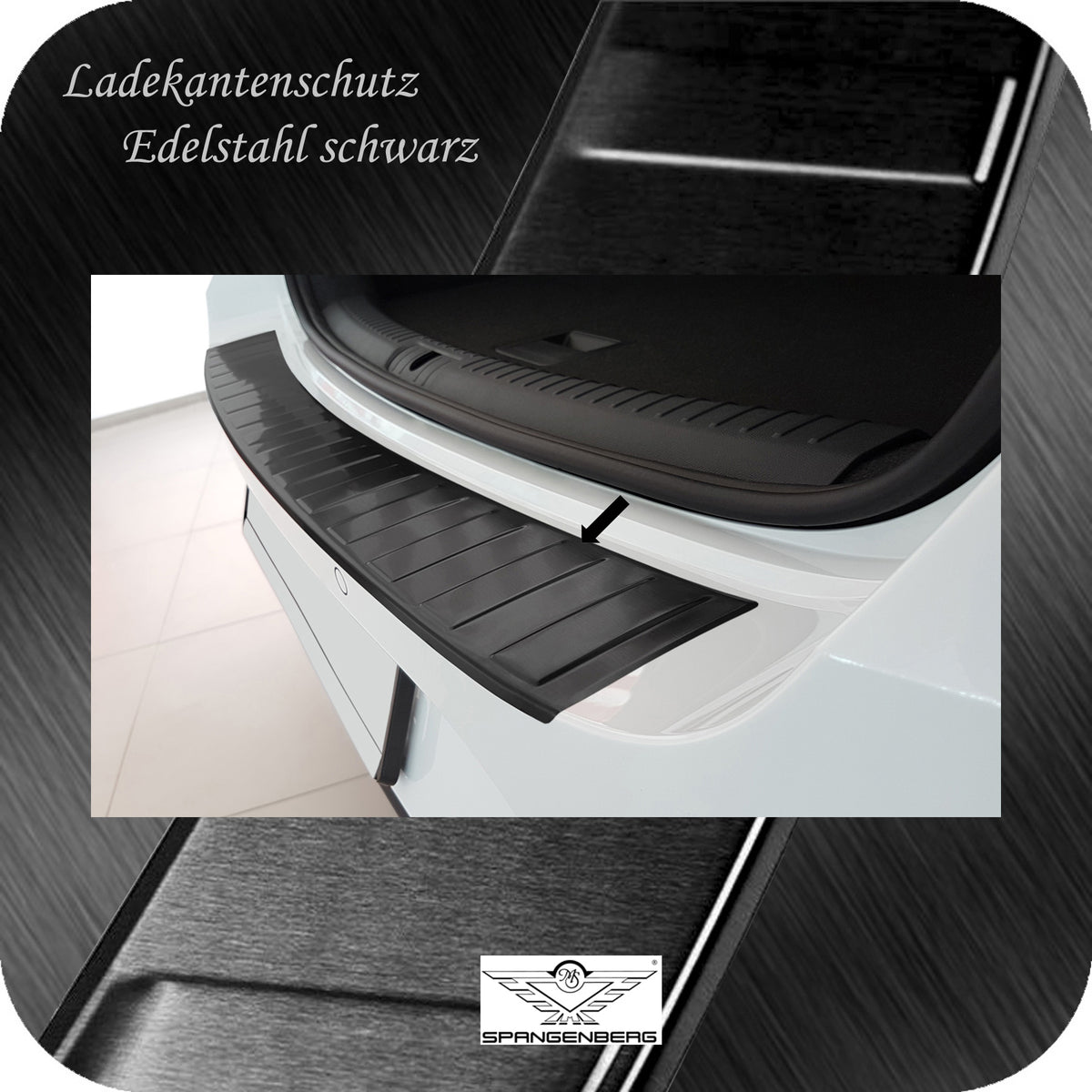 Ladekantenschutz Edelstahl schwarz für Seat Leon IV ST Typ KL ab 3.2020- 3245246 c