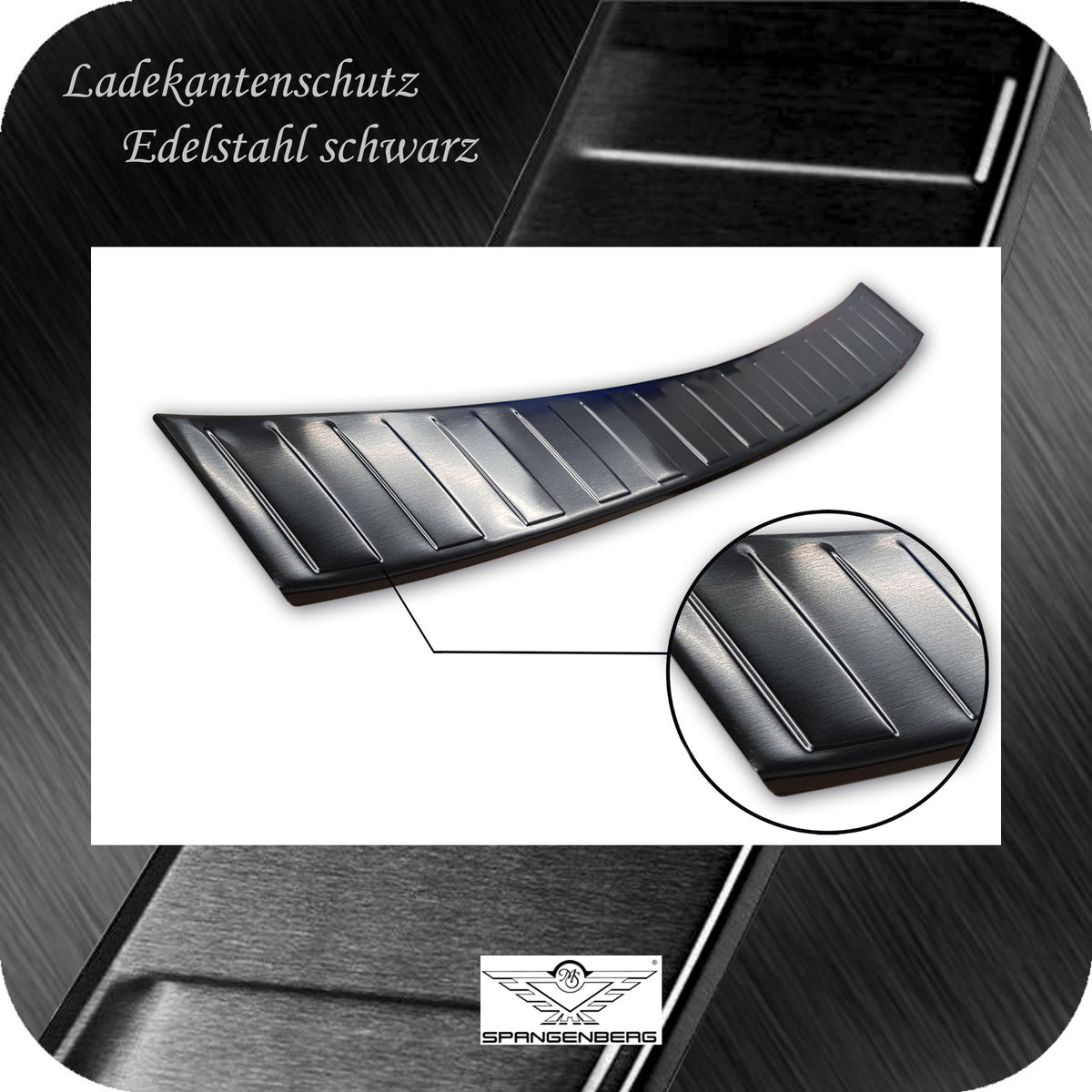 Ladekantenschutz Edelstahl schwarz für Seat Leon IV ST Typ KL ab 3.2020- 3245246 g