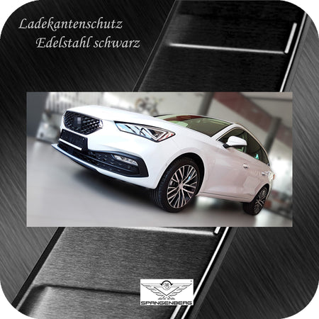 Ladekantenschutz Edelstahl schwarz für Seat Leon IV ST Typ KL ab 3.2020- 3245246 i