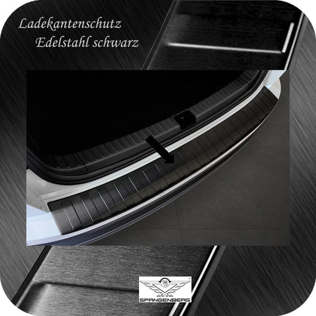 Ladekantenschutz Edelstahl schwarz für Skoda Karoq SUV Facelift 12.2021- 3245253 a