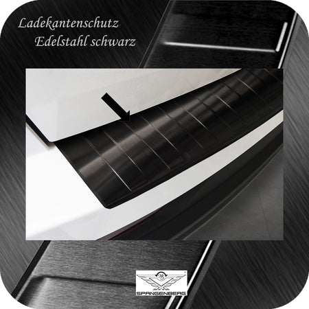 Ladekantenschutz Edelstahl schwarz für Skoda Karoq SUV Facelift 12.2021- 3245253 d