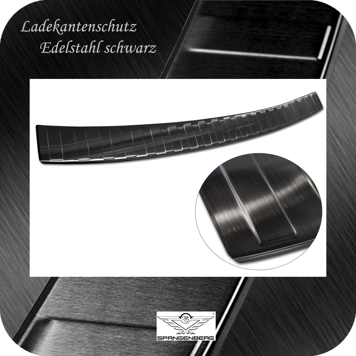 Ladekantenschutz Edelstahl schwarz für Skoda Karoq SUV Facelift 12.2021- 3245253 e