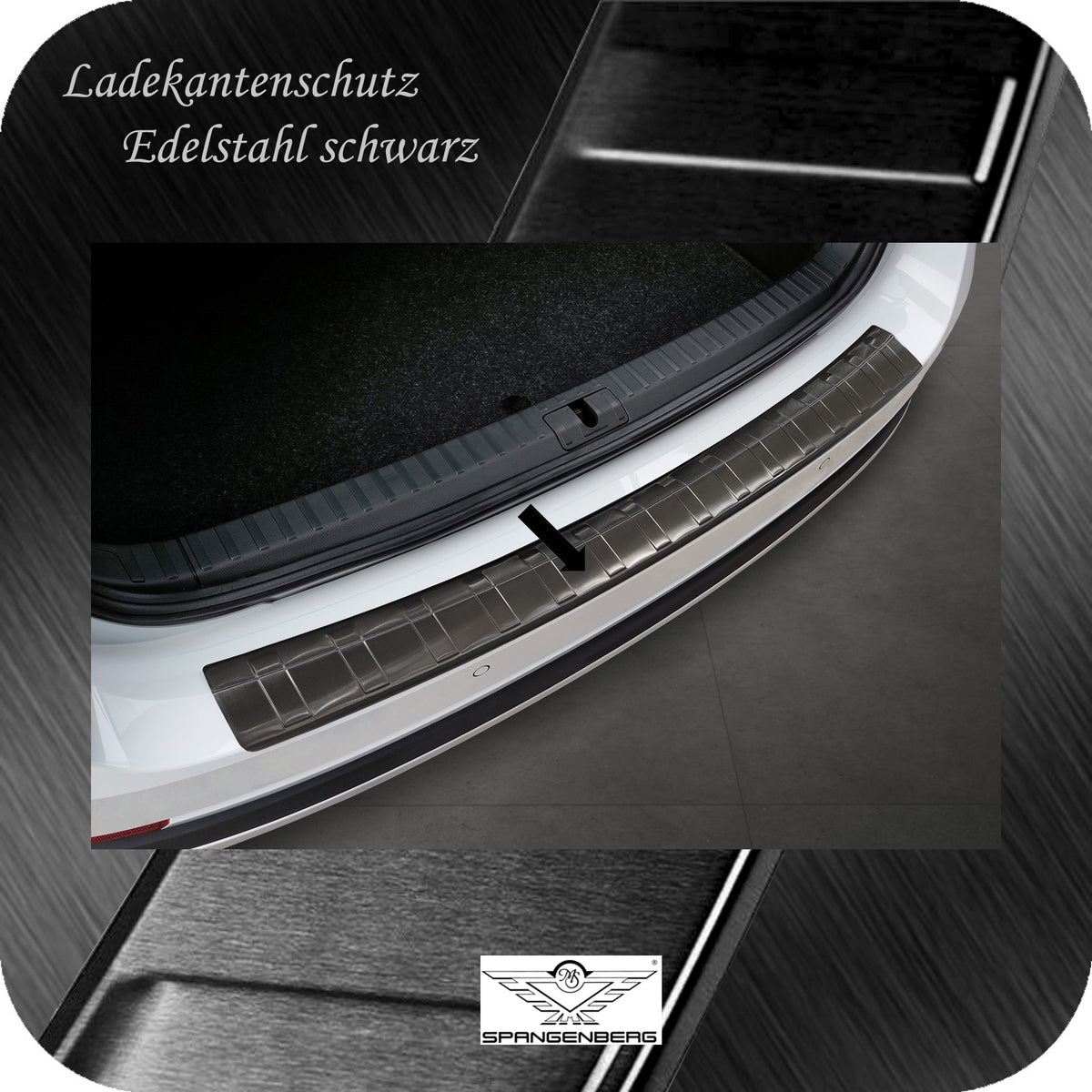 Ladekantenschutz Edelstahl schwarz f. Skoda Octavia Scout IV Kombi 2020- 3245254b