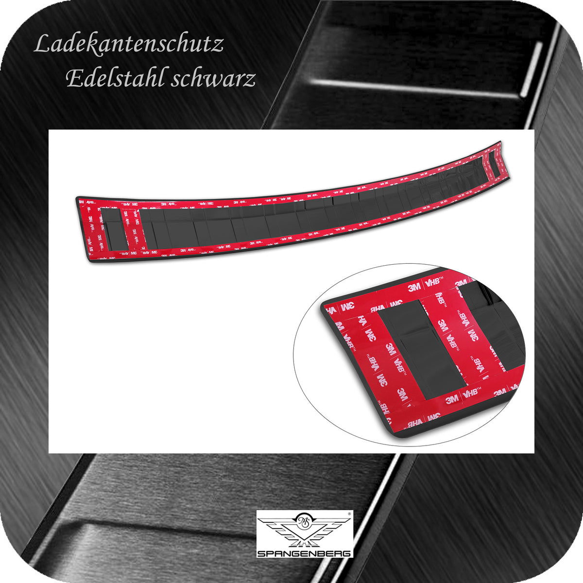 Ladekantenschutz Edelstahl schwarz f. Skoda Octavia Scout IV Kombi 2020- 3245254f