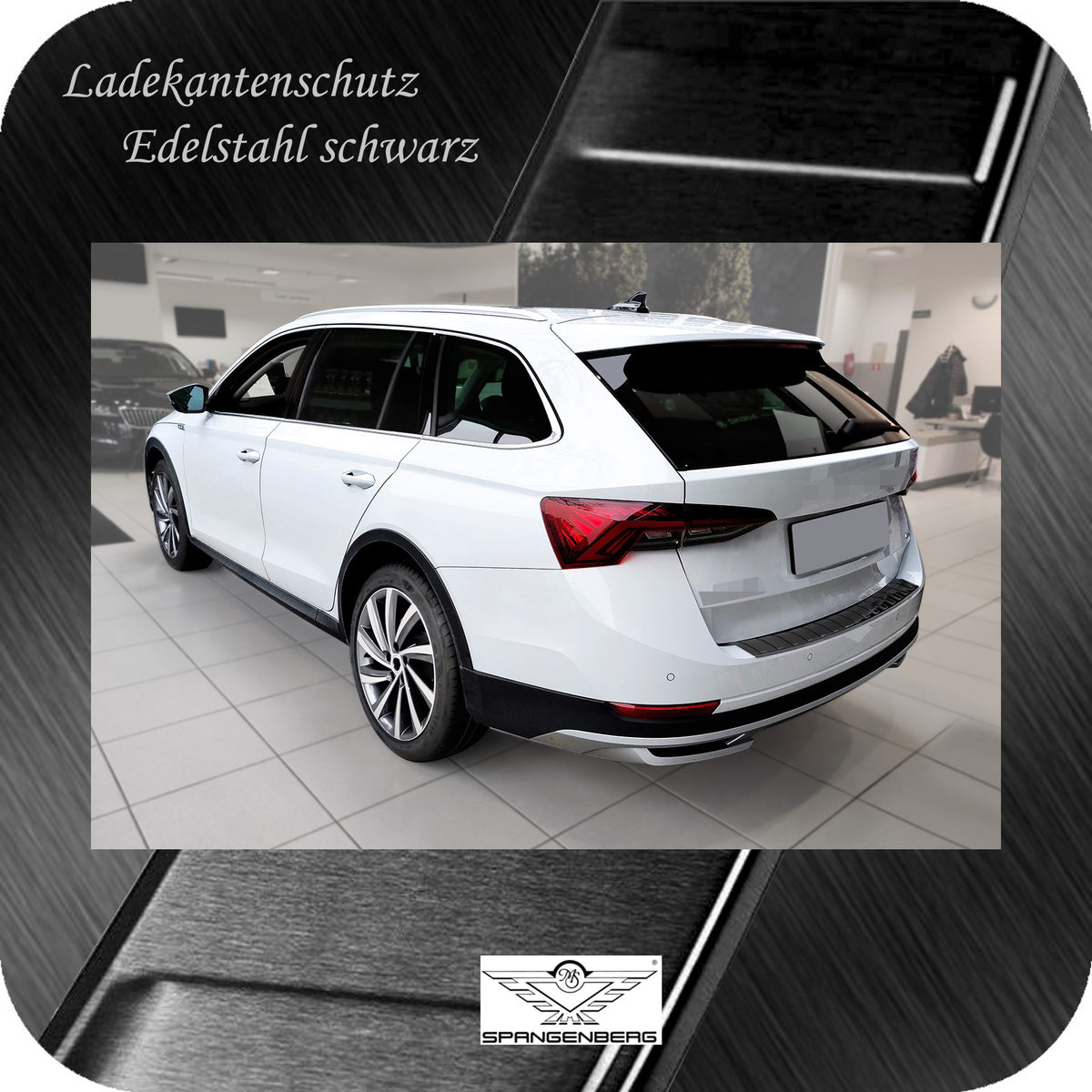 Ladekantenschutz Edelstahl schwarz f. Skoda Octavia Scout IV Kombi 2020- 3245254g