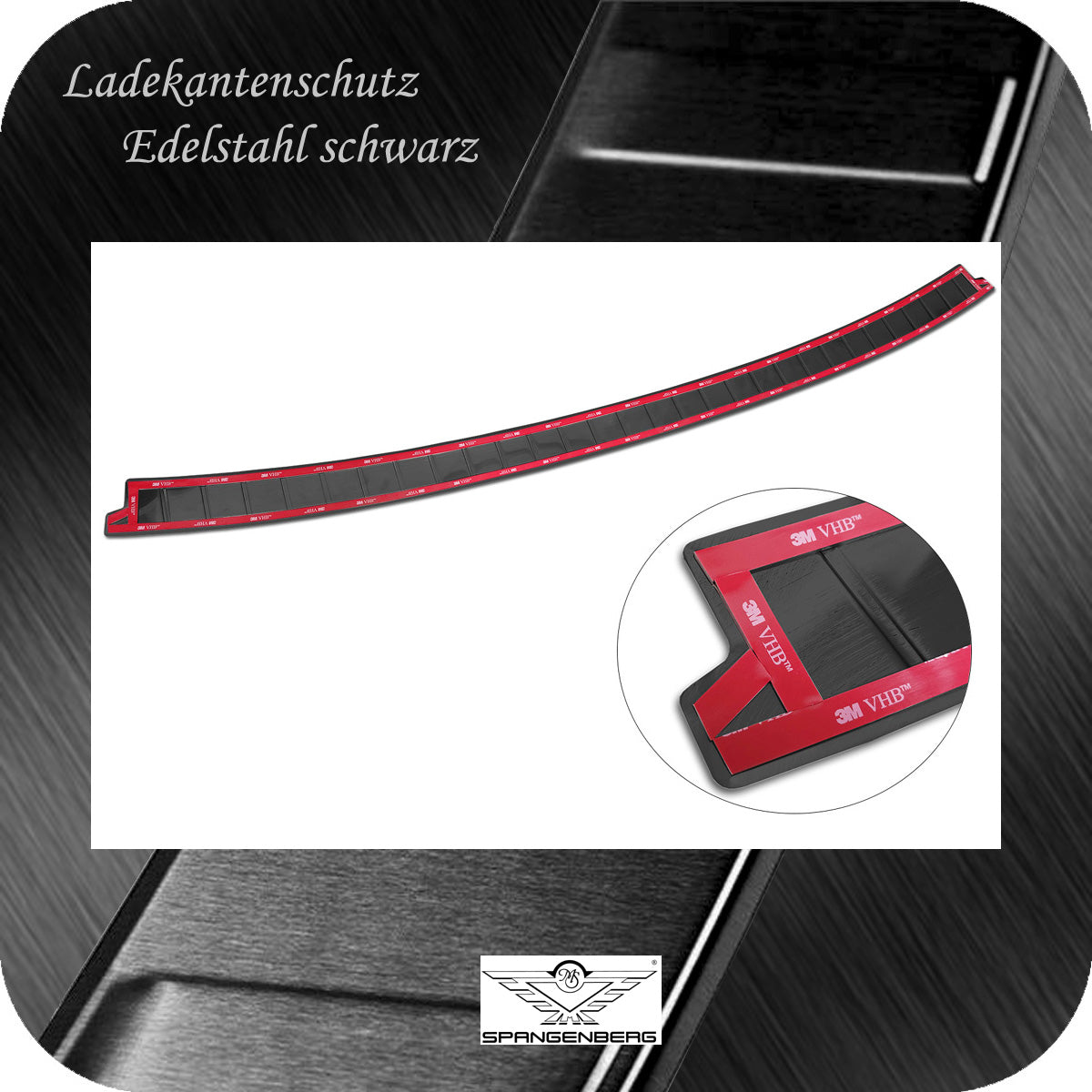 Ladekantenschutz Edelstahl schwarz für Dacia Jogger Kombi ab Bj 03.2022- 3245258 f