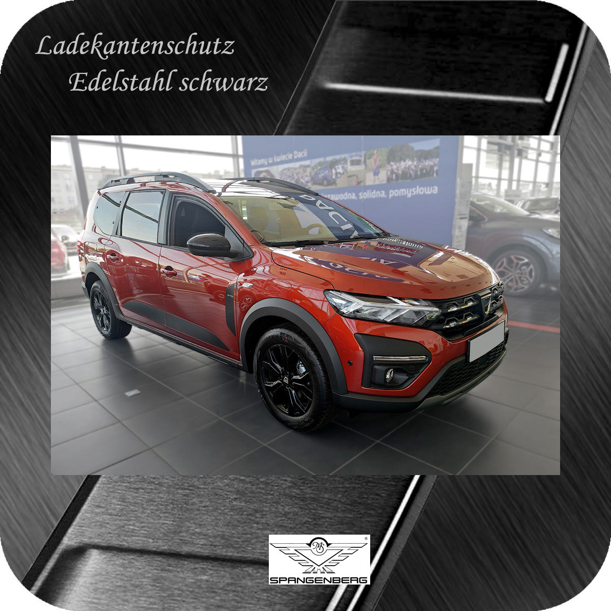 Ladekantenschutz Edelstahl schwarz für Dacia Jogger Kombi ab Bj 03.2022- 3245258 h