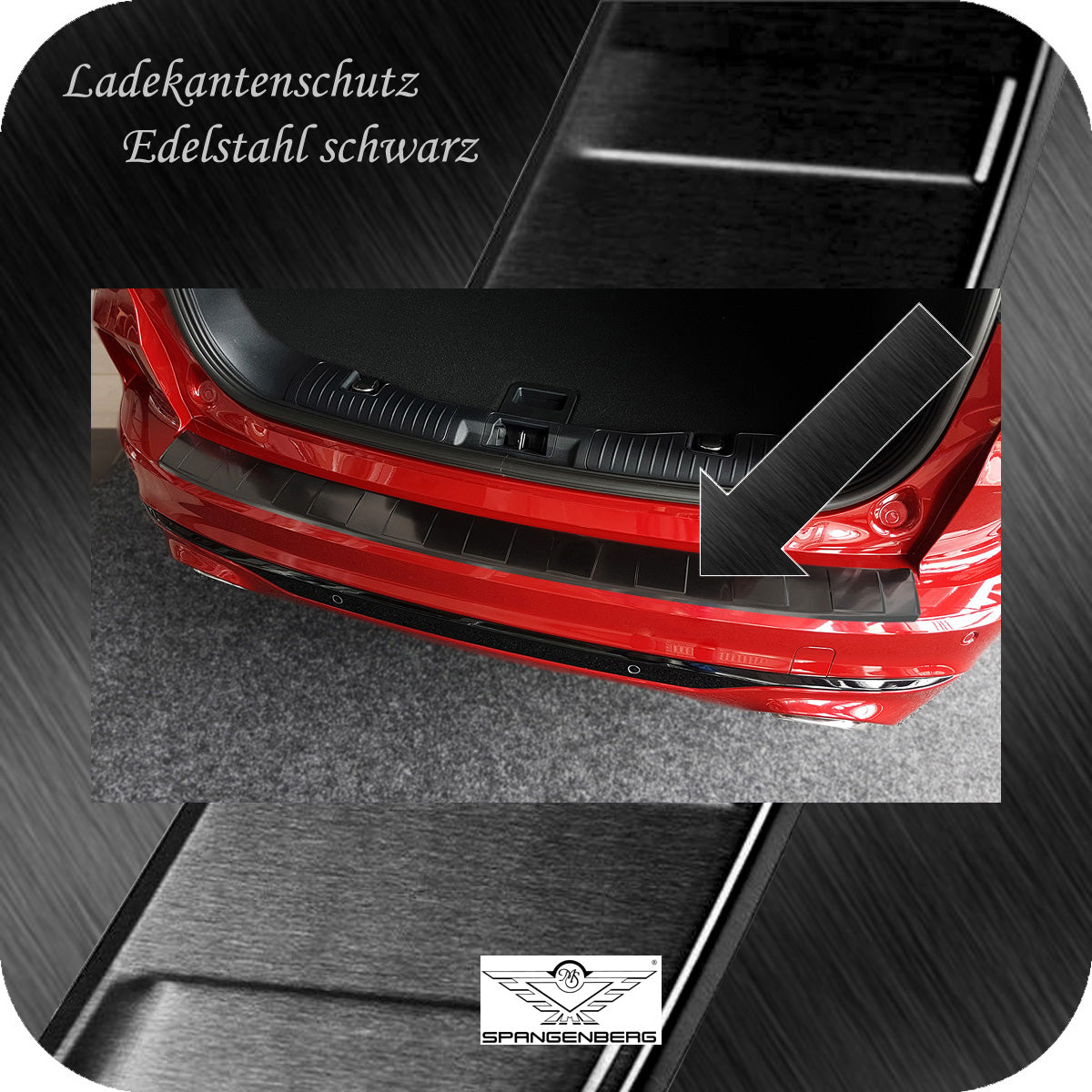 Ladekantenschutz Edelstahl schwarz Ford Kuga III ab 09.2019- nur ST-Line 3245270a