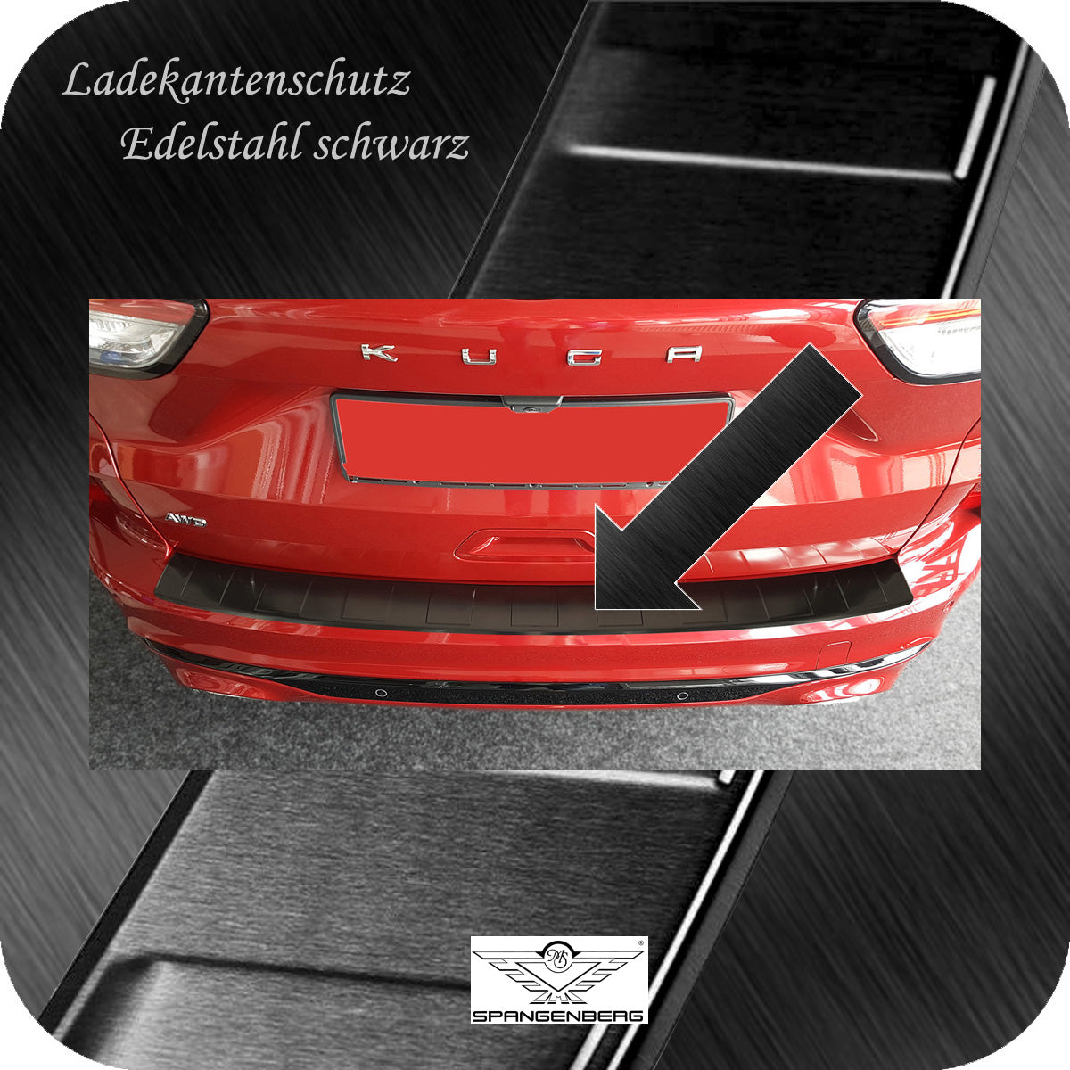 Ladekantenschutz Edelstahl schwarz Ford Kuga III ab 09.2019- nur ST-Line 3245270b