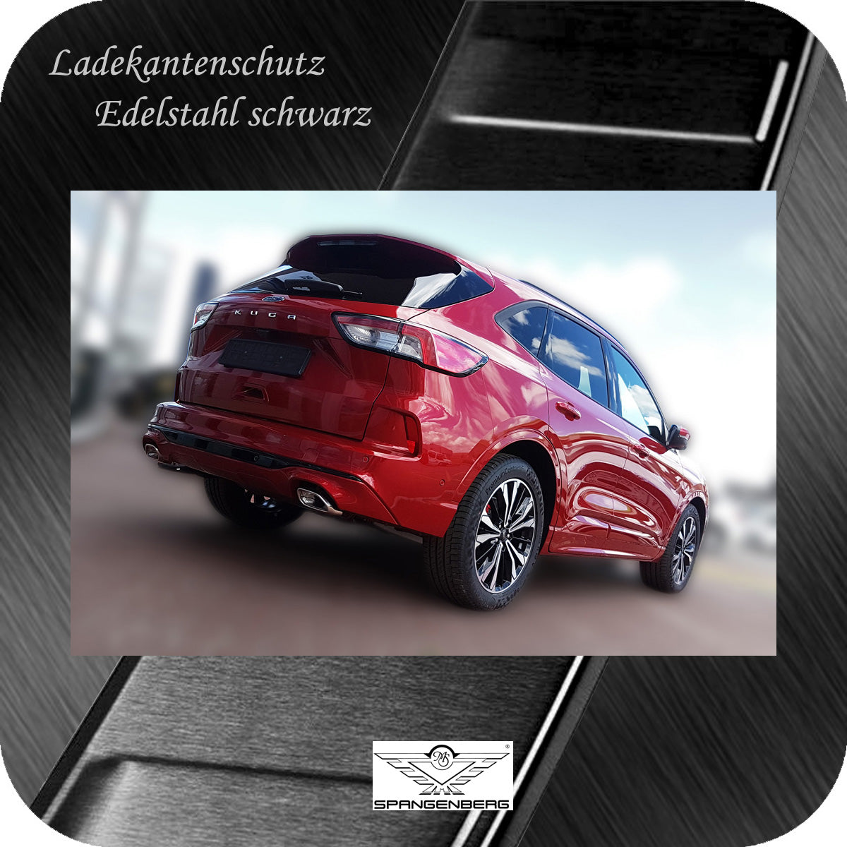 Ladekantenschutz Edelstahl schwarz Ford Kuga III ab 09.2019- nur ST-Line 3245270g