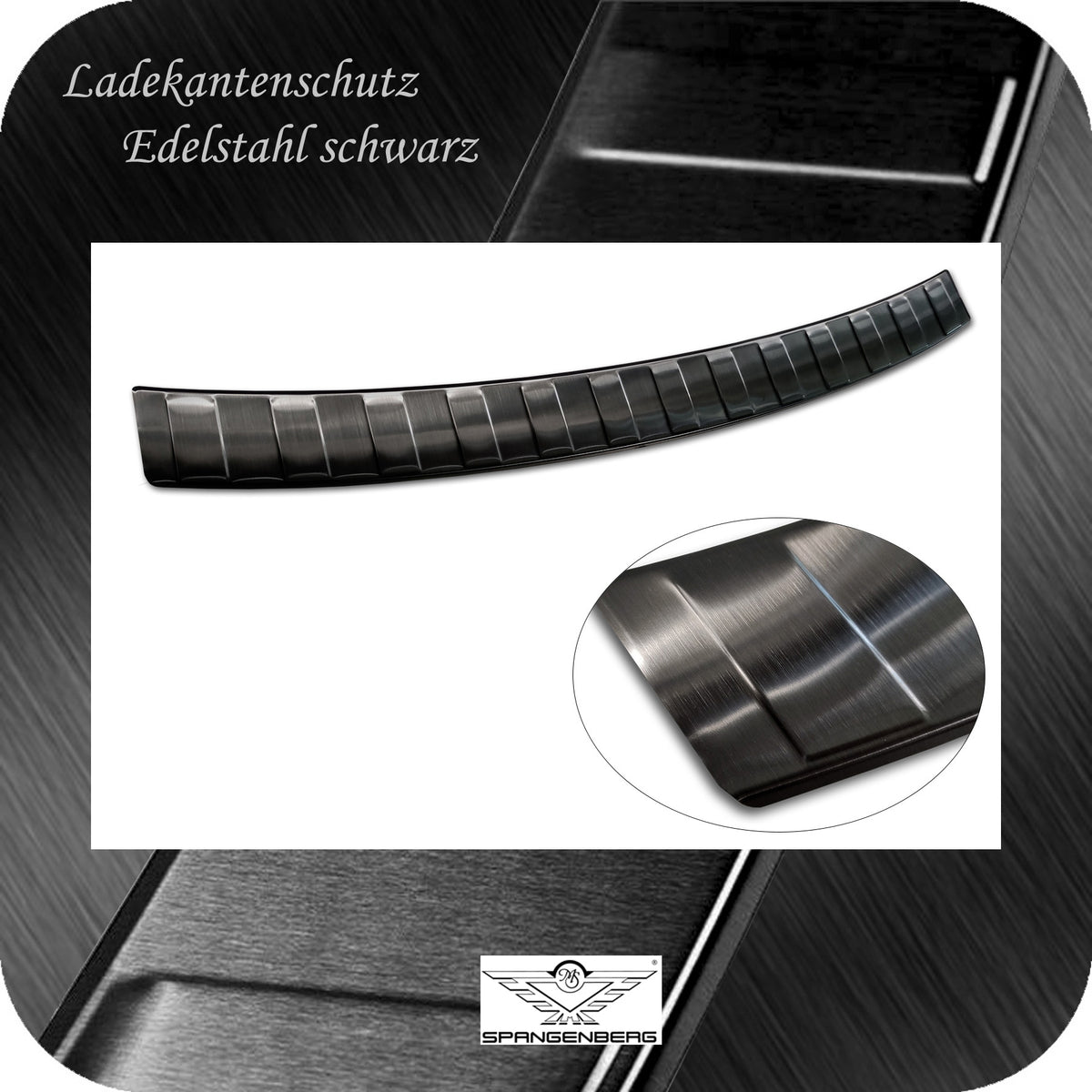 Ladekantenschutz Edelstahl schwarz für Skoda Fabia III Kombi Mopf 08.18- 3245276 e