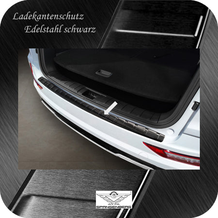 Ladekantenschutz Edelstahl schwarz für Ssangyong Rexton Facelift 3.2021- 3245279 a