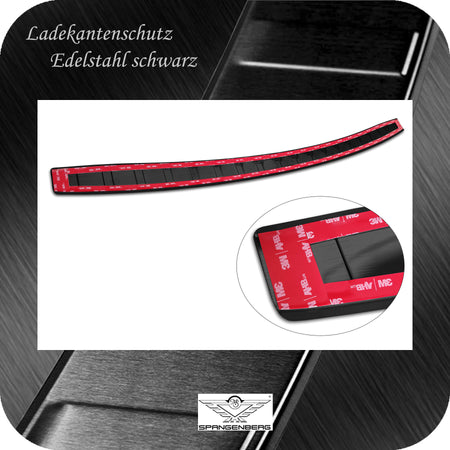 Ladekantenschutz Edelstahl schwarz für Ssangyong Rexton Facelift 3.2021- 3245279 f