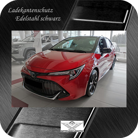 Ladekantenschutz Edelstahl schwarz für Toyota Corolla XII 5-Türer 03.18- 3245283h