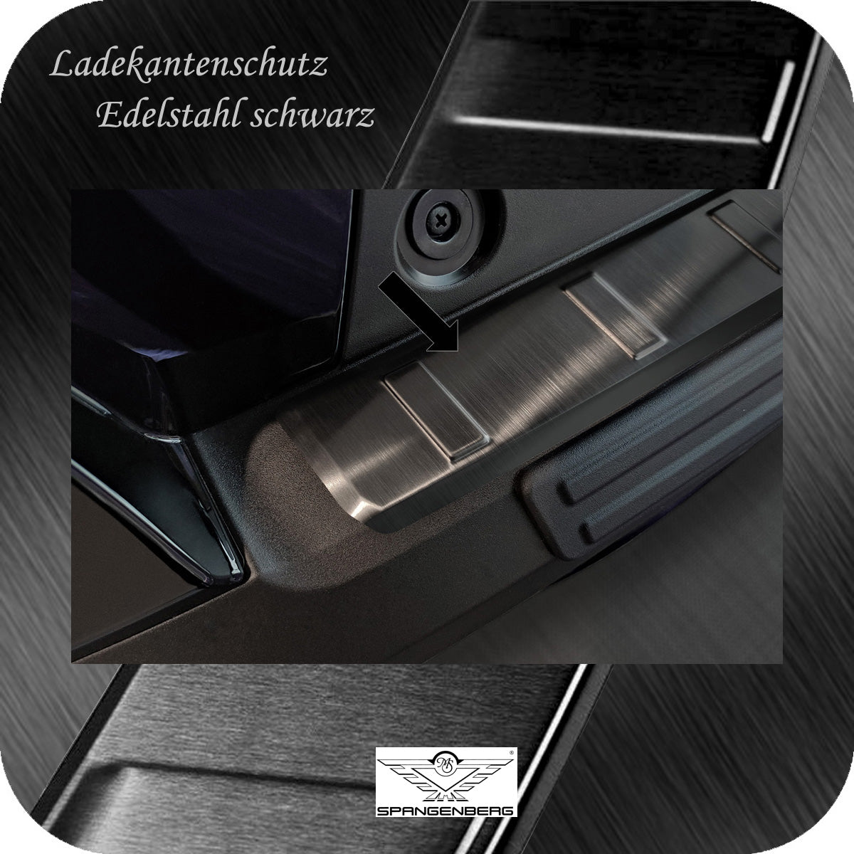 Ladekantenschutz Edelstahl schwarz für Toyota Corolla Cross ab 11.2022- 3245284 c