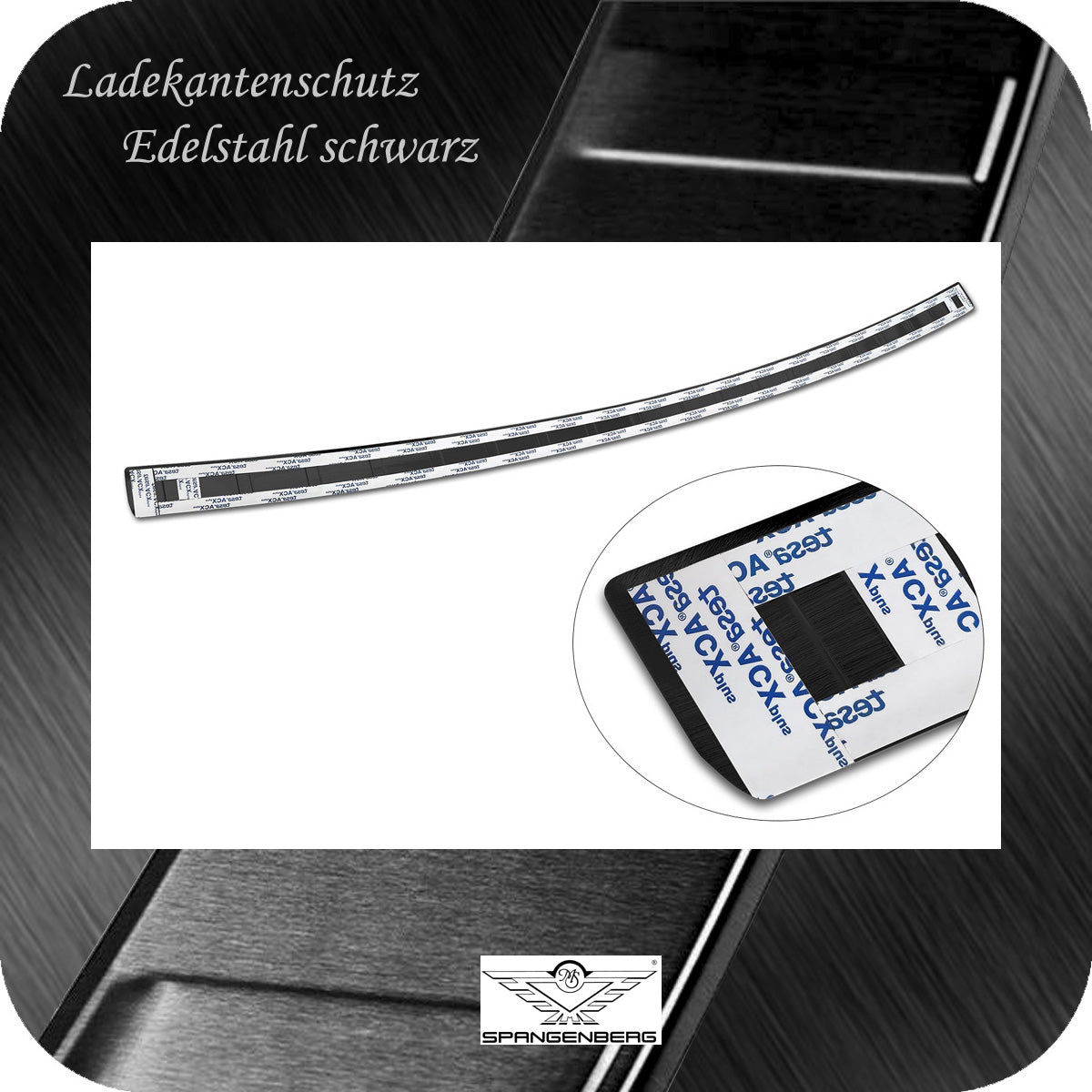 Ladekantenschutz Edelstahl schwarz für Toyota Corolla Cross ab 11.2022- 3245284 f