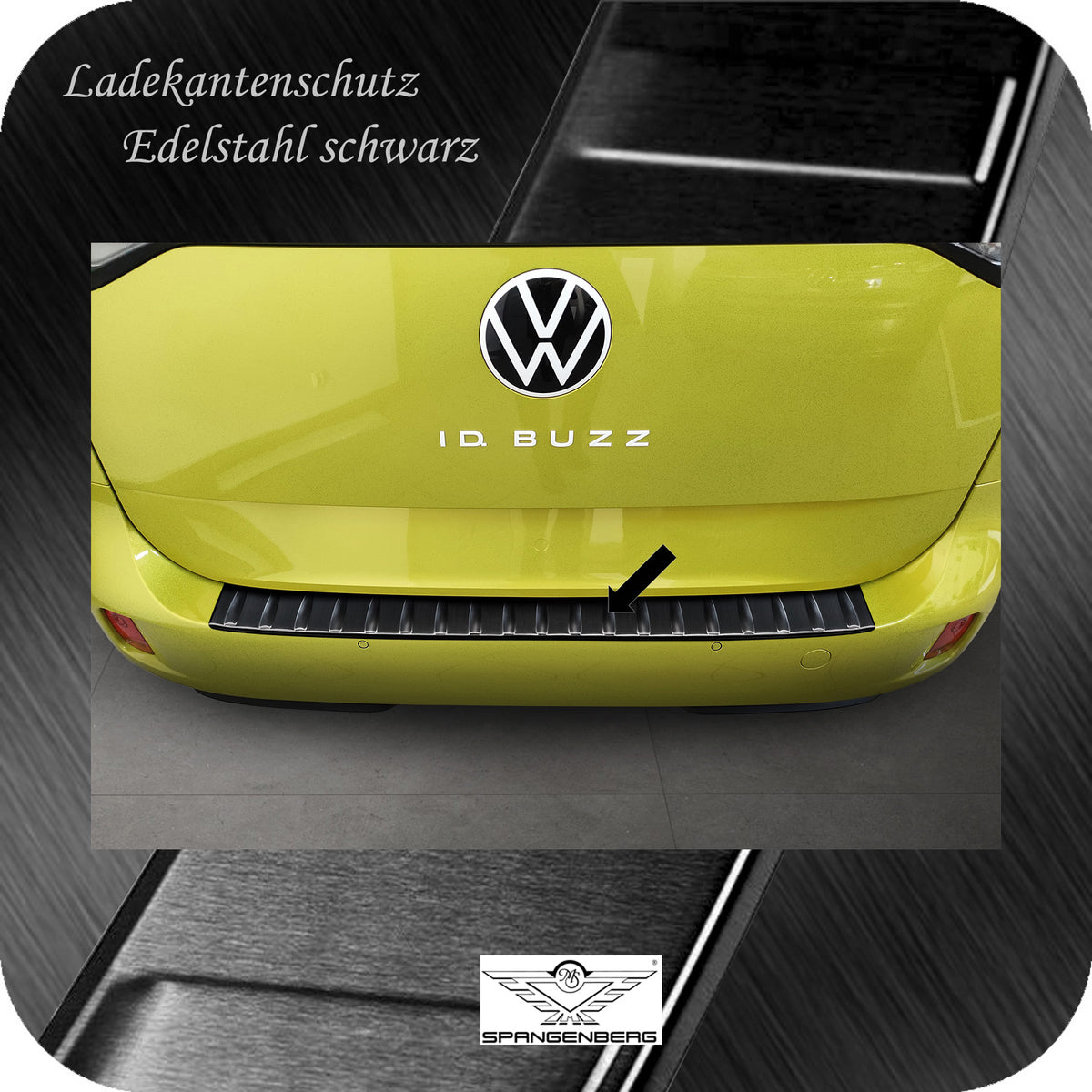Ladekantenschutz Edelstahl schwarz für VW ID. Buzz ab Baujahr 5.2022- 3245286 c
