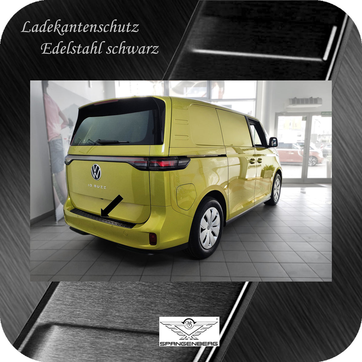 Ladekantenschutz Edelstahl schwarz für VW ID. Buzz ab Baujahr 5.2022- 3245286 g
