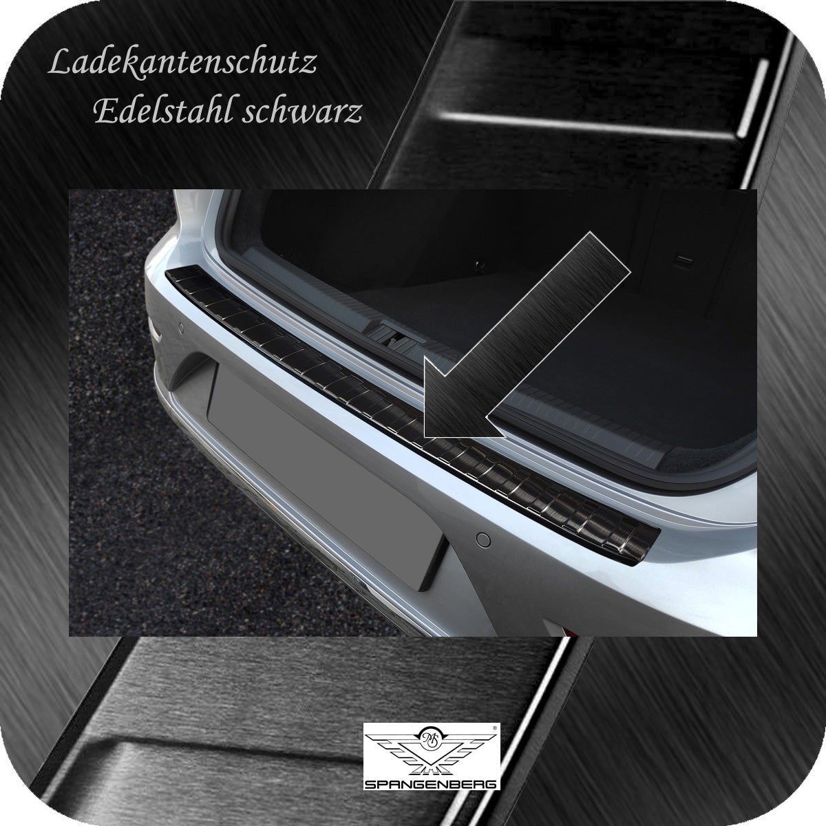 Ladekantenschutz Edelstahl schwarz VW Arteon Shooting Brake ab 06.2020- 3245291b
