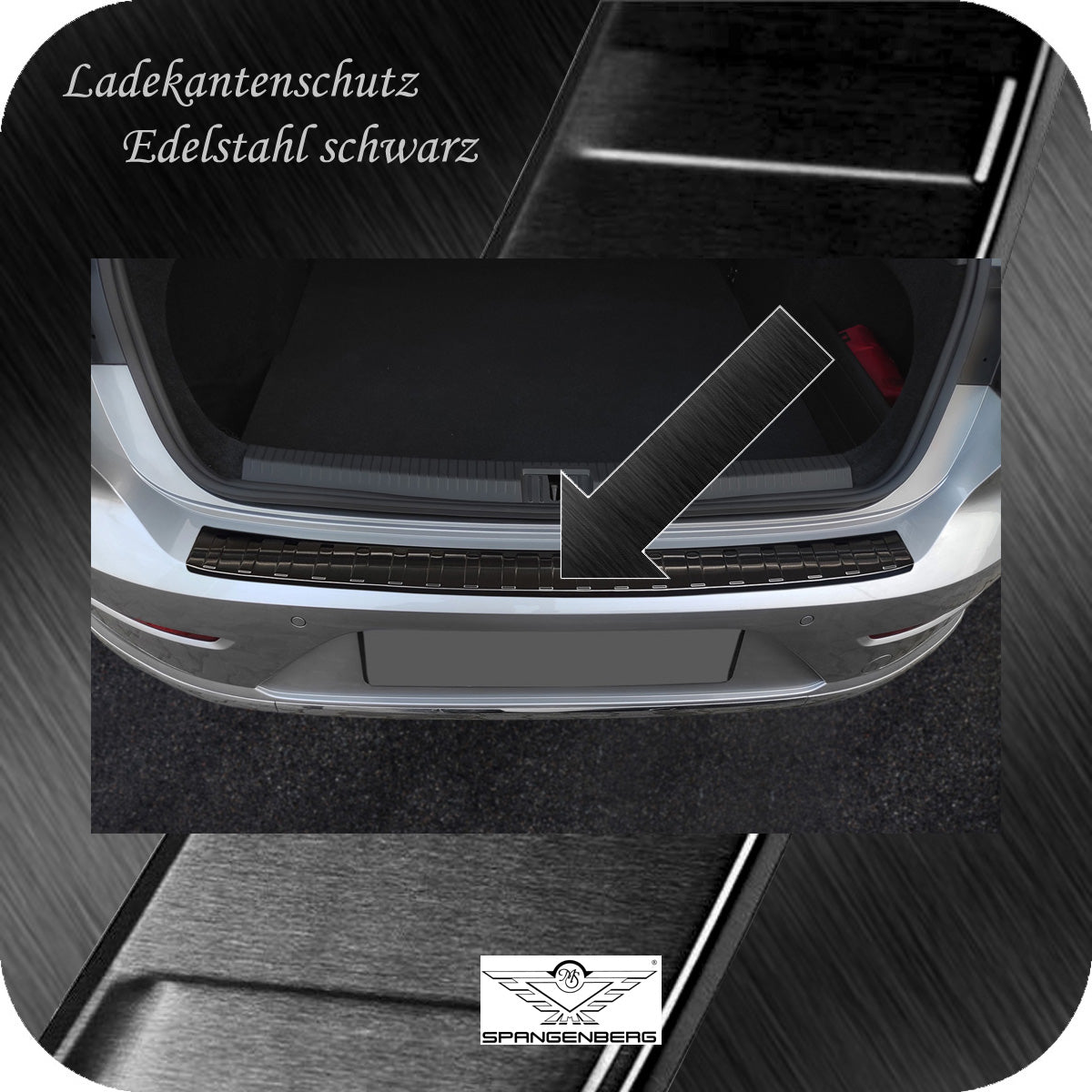 Ladekantenschutz Edelstahl schwarz VW Arteon Shooting Brake ab 06.2020- 3245291c
