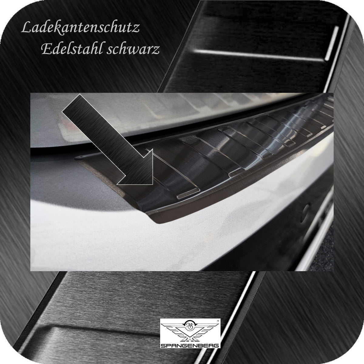 Ladekantenschutz Edelstahl schwarz VW Arteon Shooting Brake ab 06.2020- 3245291e
