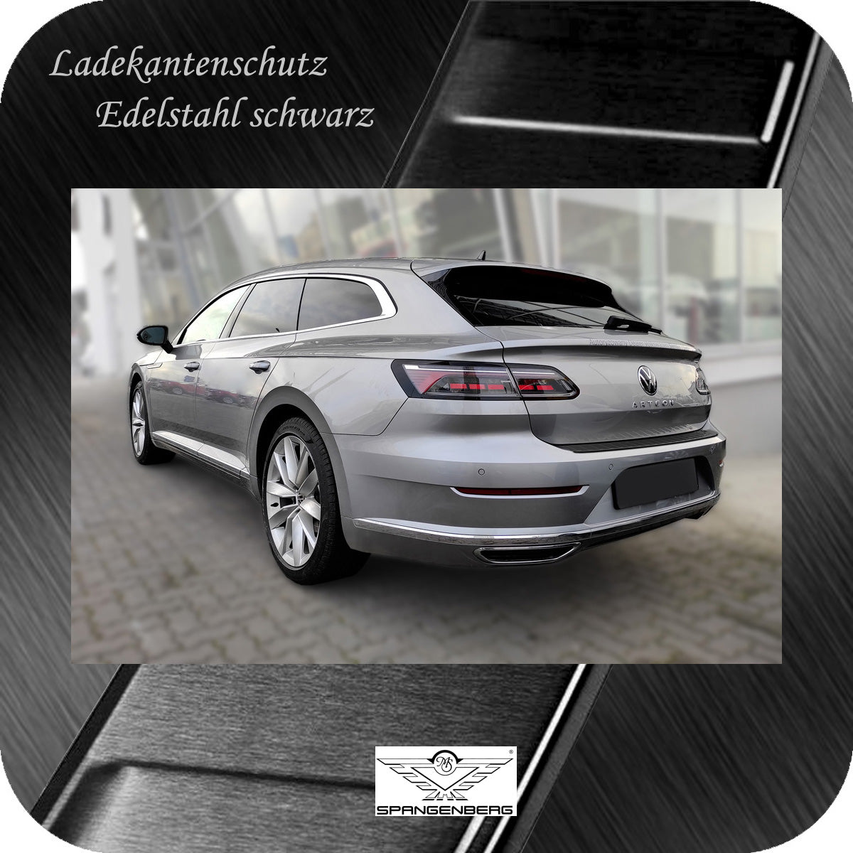Ladekantenschutz Edelstahl schwarz VW Arteon Shooting Brake ab 06.2020- 3245291g