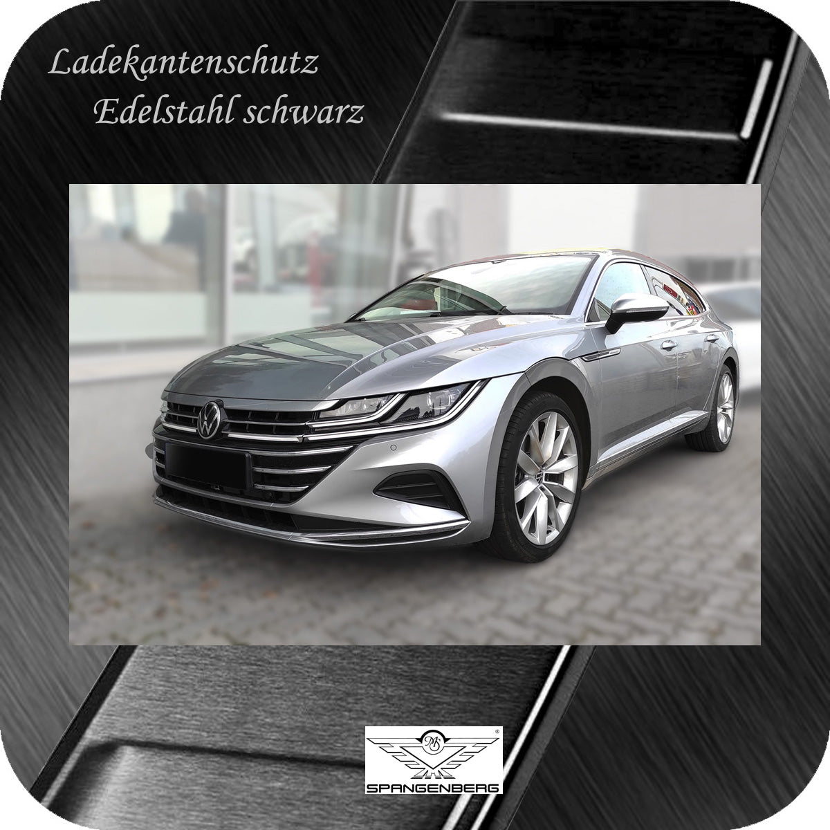 Ladekantenschutz Edelstahl schwarz VW Arteon Shooting Brake ab 06.2020- 3245291h