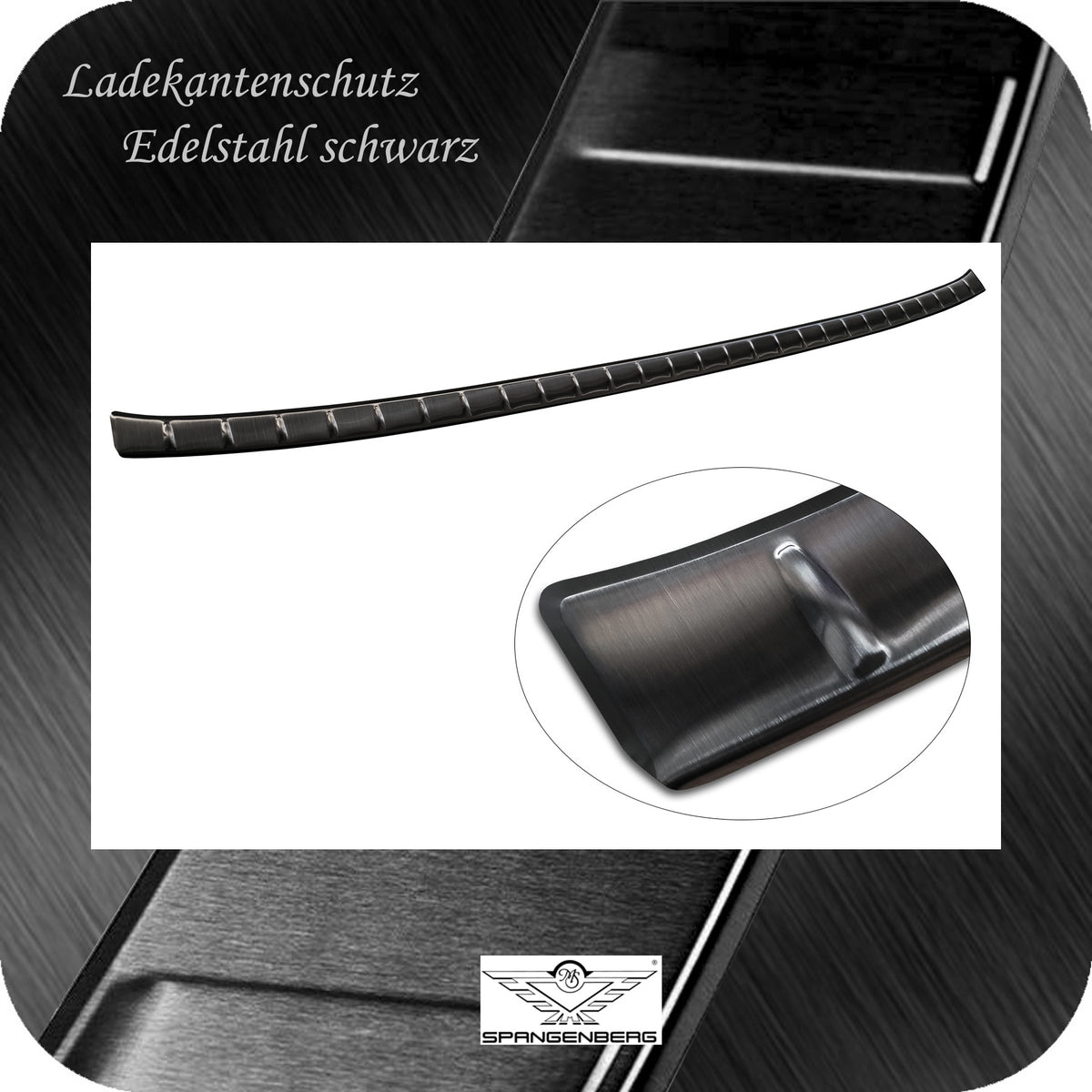 Ladekantenschutz Edelstahl schwarz für Nissan Ariya SUV ab Bj. 04.2022- 3245296 e