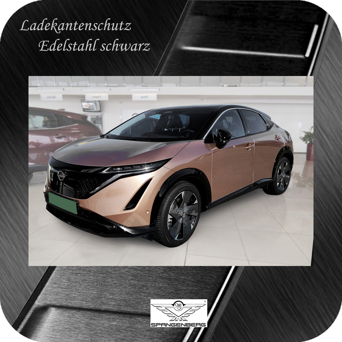 Ladekantenschutz Edelstahl schwarz für Nissan Ariya SUV ab Bj. 04.2022- 3245296 h