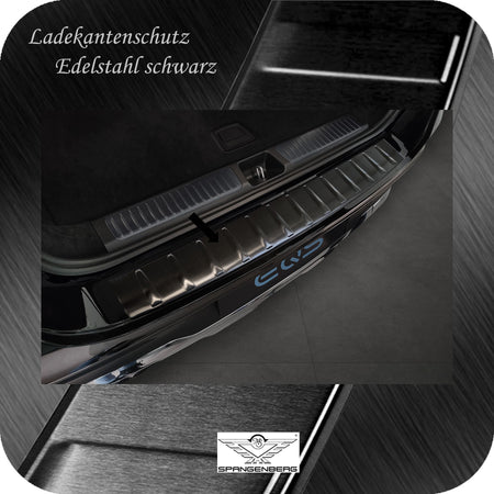 Ladekantenschutz Edelstahl schwarz für Mercedes EQS SUV X296 ab 12.2022- 3245298 a