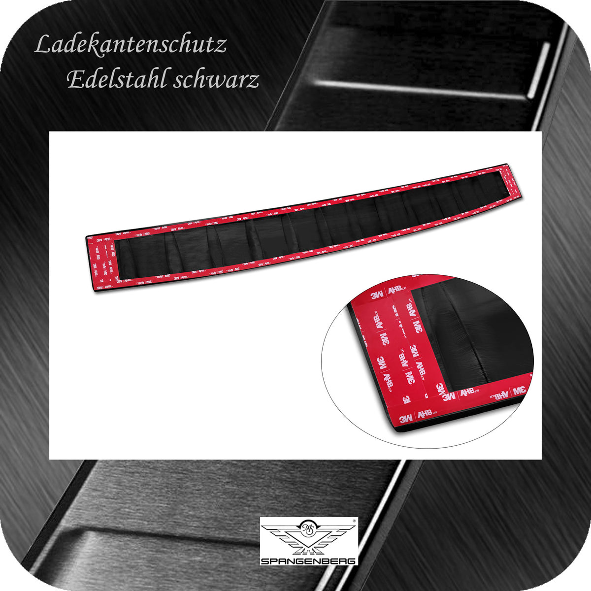 Ladekantenschutz Edelstahl schwarz für Mercedes EQS SUV X296 ab 12.2022- 3245298 e