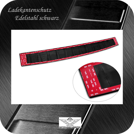 Ladekantenschutz Edelstahl schwarz für Mercedes EQS SUV X296 ab 12.2022- 3245298 e