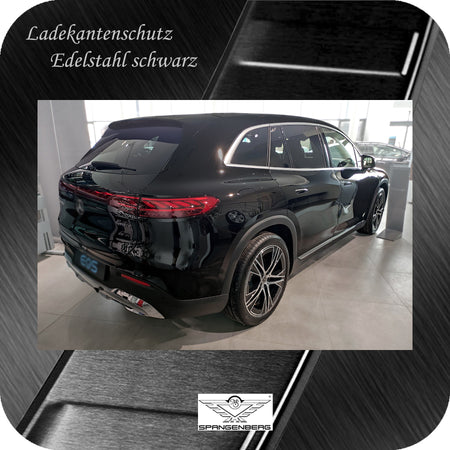Ladekantenschutz Edelstahl schwarz für Mercedes EQS SUV X296 ab 12.2022- 3245298 f